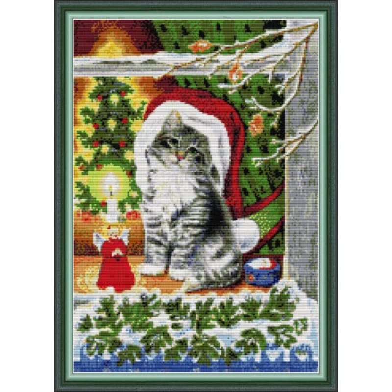 Christmas kitten 2