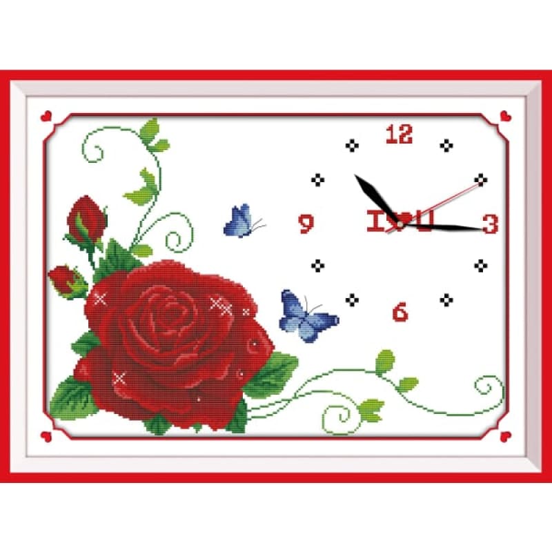 Flower dream(clock) Needlework Kits UK