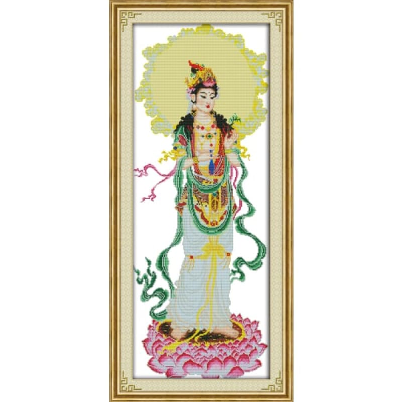 Kwanyin giving blessings(5) Needlework Kits UK