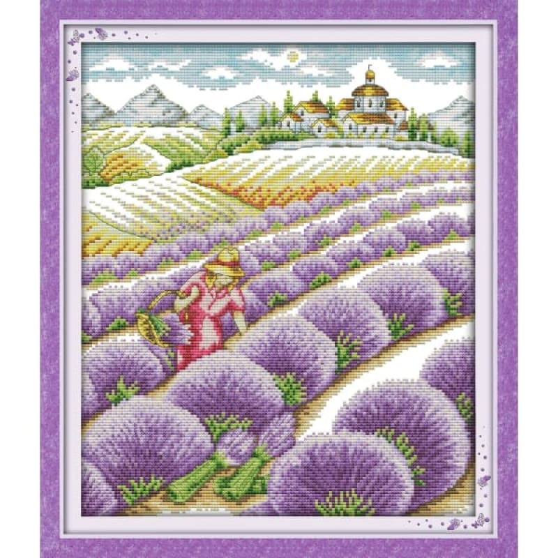Lavender field (2) – Needlework Kits - UK