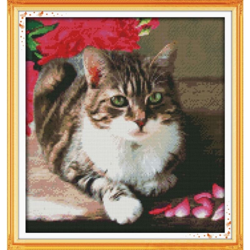 Buy Lovely cat Cross Stitch Kits Needlework Australia Needlework
