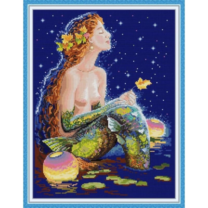 Mermaid under the stars