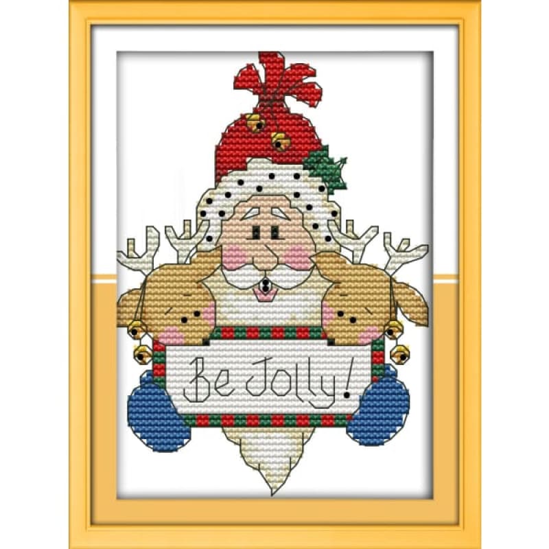 Santa Claus and elk