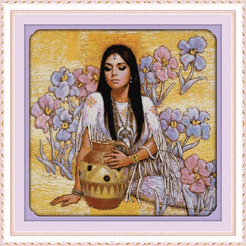 The beauty and ceramic pot (2)