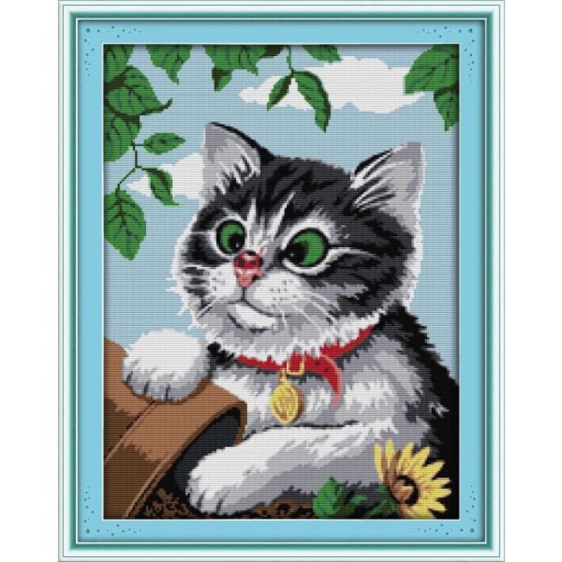 A cat – Needlework Kits - UK