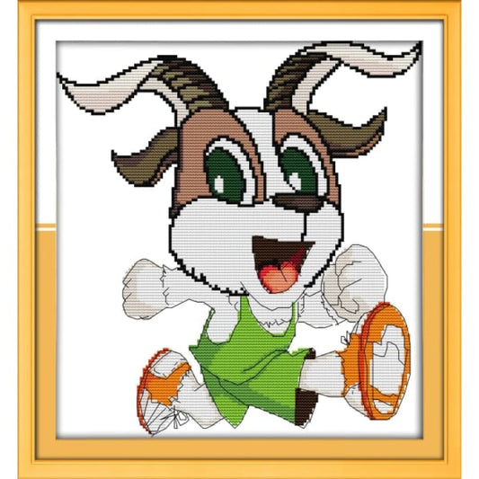 A cute little goat