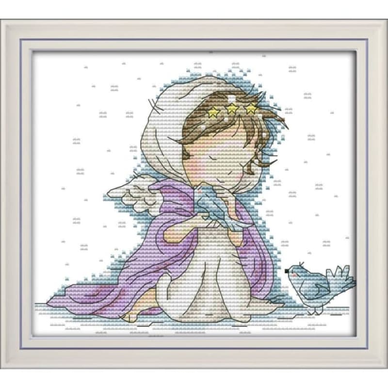Angel with two birds – Needlework Kits - UK