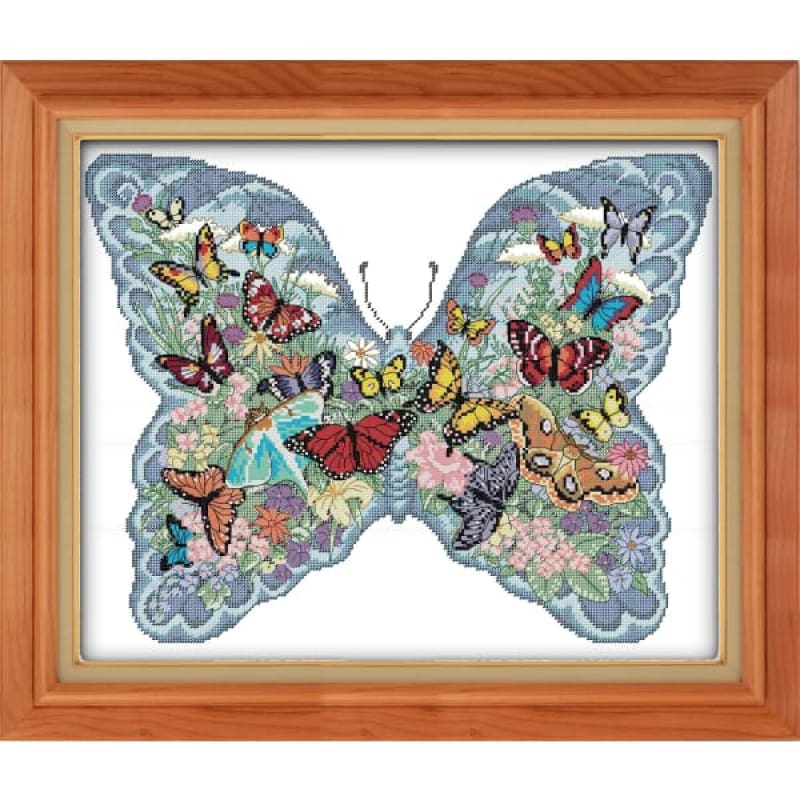 Butterflies in a butterfly – Needlework Kits - UK