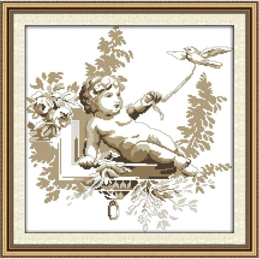 Cherub and dove