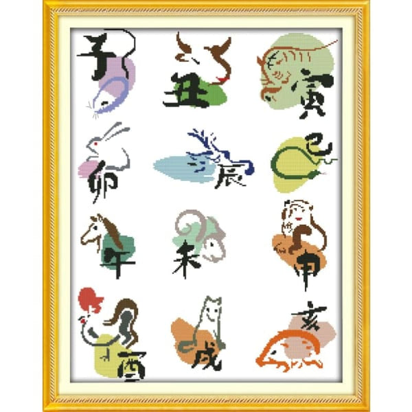 Chinese zodiac chart Needlework Kits UK