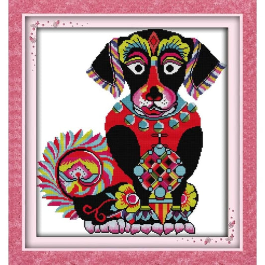 Colorful dog