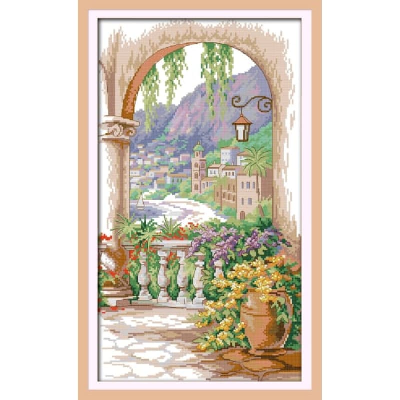 Courtyard scenery (2) – Needlework Kits - UK