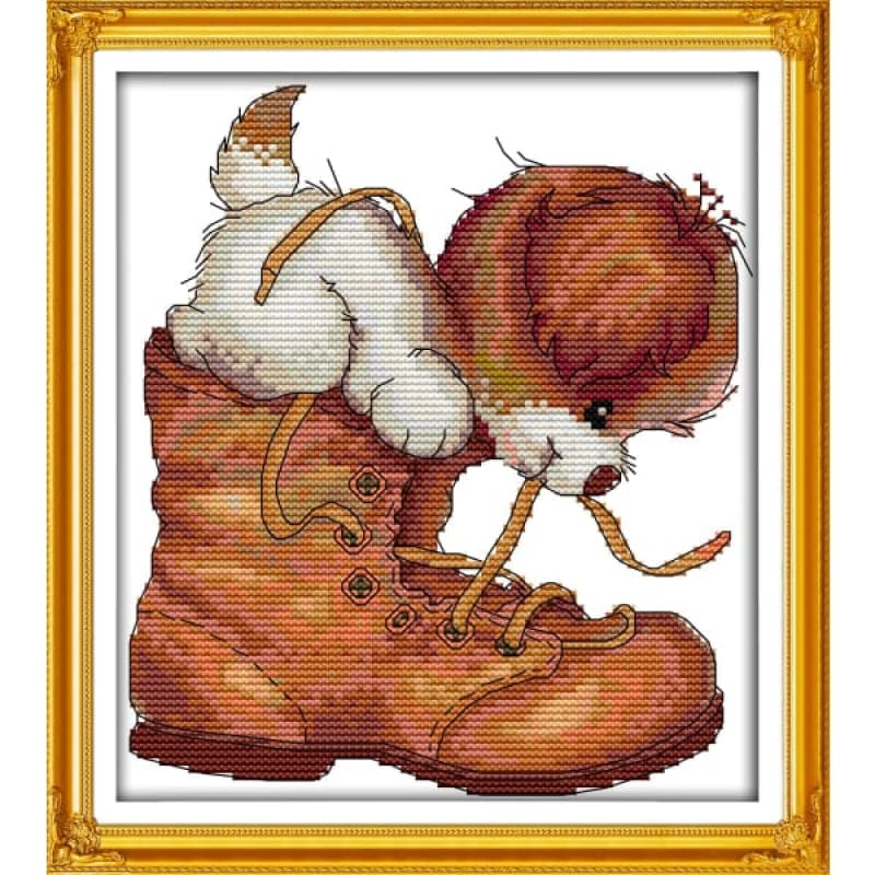 Dog and shoes
