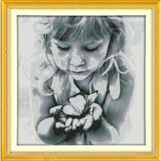Girls and butterflies