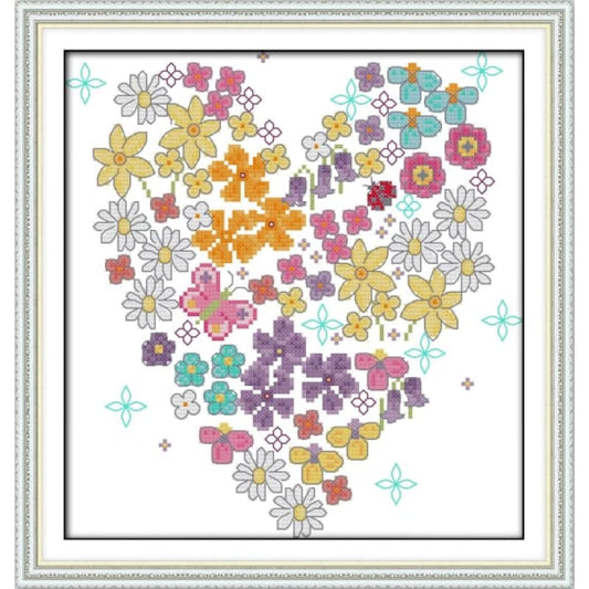 Heart-shaped flowers