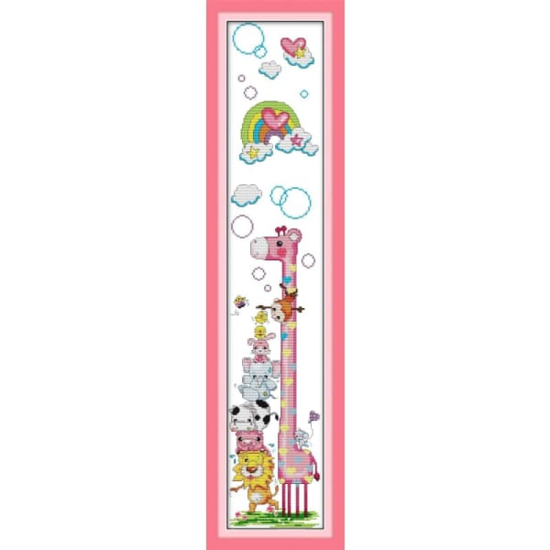 Height chart of giraffe