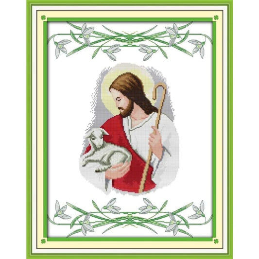 Jesus and sheep