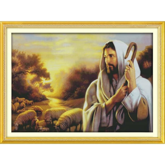 Jesus shepherding (2)