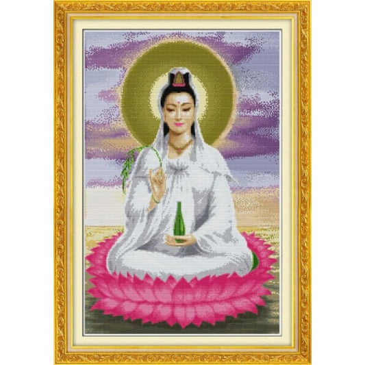 Kwan-yin sitting on lotus platform(1)