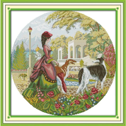 Lady and dog (2)