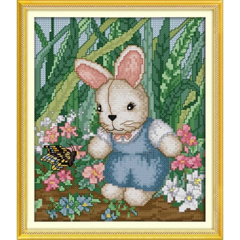 Lovely rabbit (1)(boy) – Needlework Kits - UK