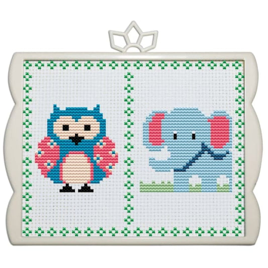 Owl and elephant - 11CT / 17×14