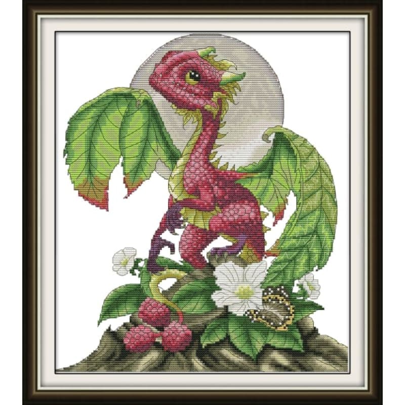 Raspberry dragon – Needlework Kits - UK