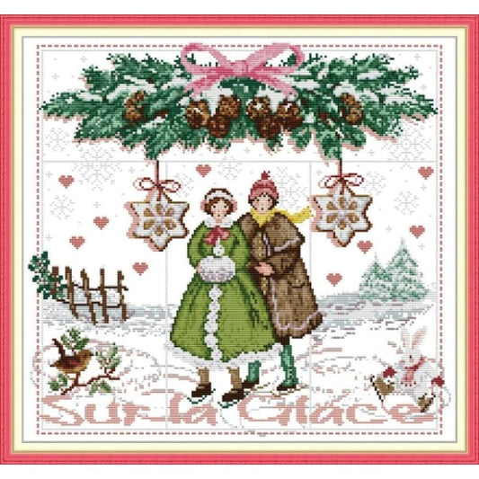 Skating couple