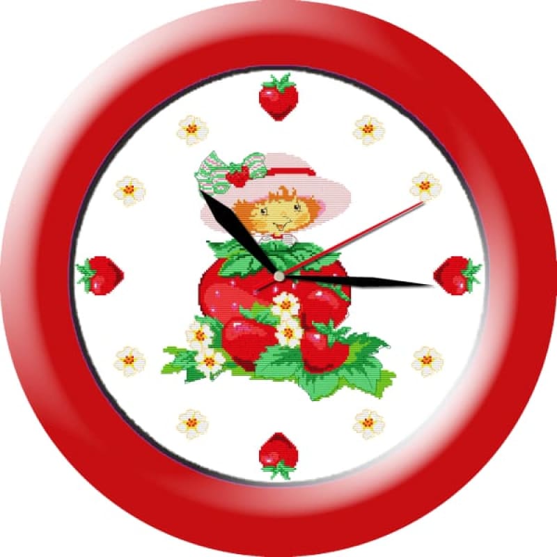 Strawberry clock – Needlework Kits - UK