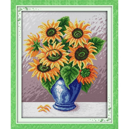 Sunflower&vase