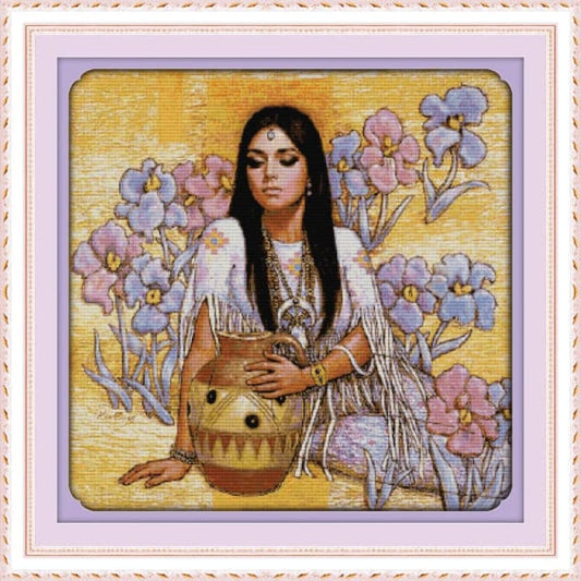 The beauty and ceramic pot (2)