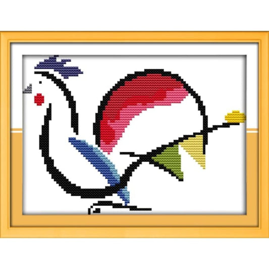 The colorful cock