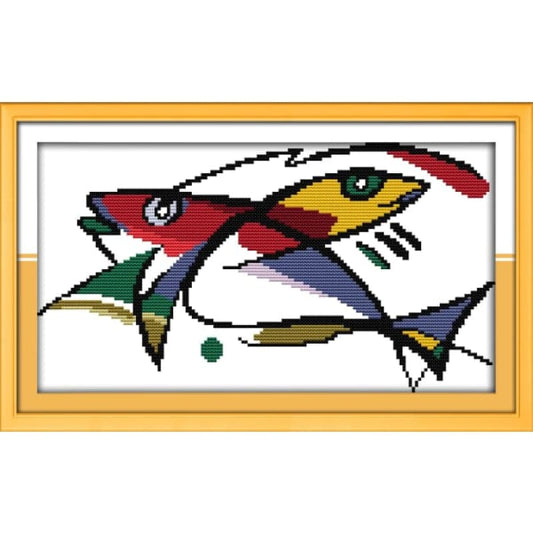 The colorful double fishes