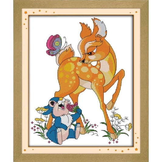 The deer and rabbit (2)