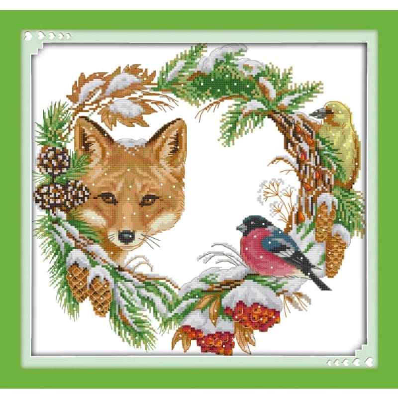 The fox and the garland – Needlework Kits - UK