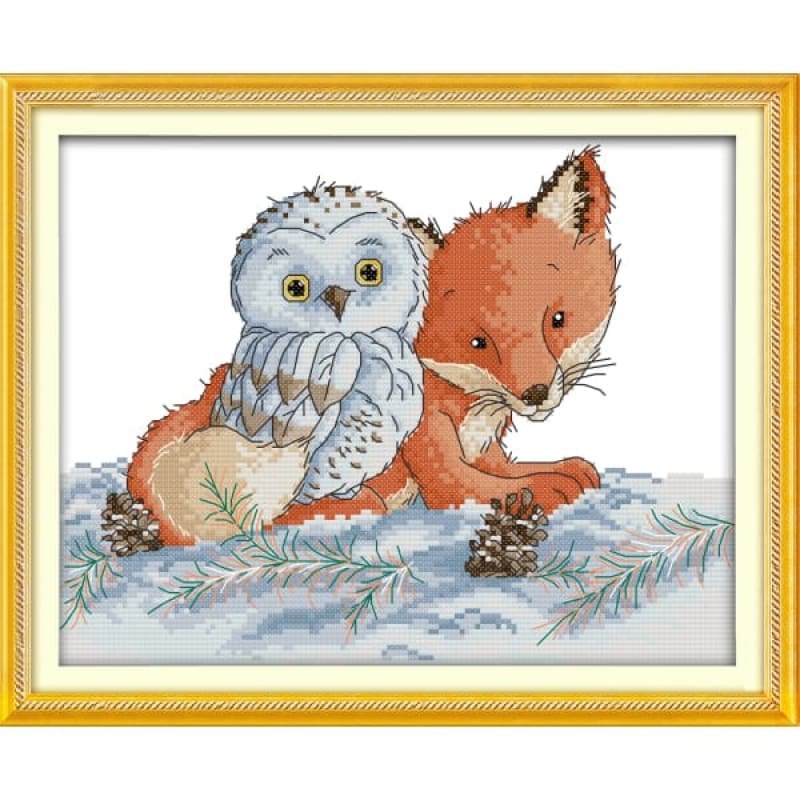 The fox and the owl – Needlework Kits - UK