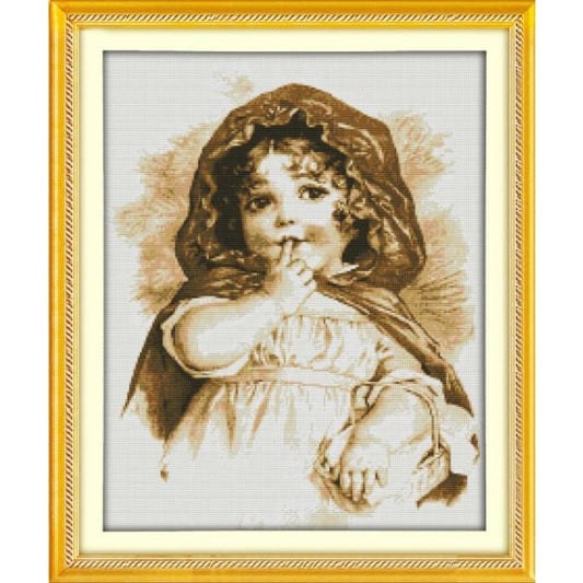 The girl with the finger