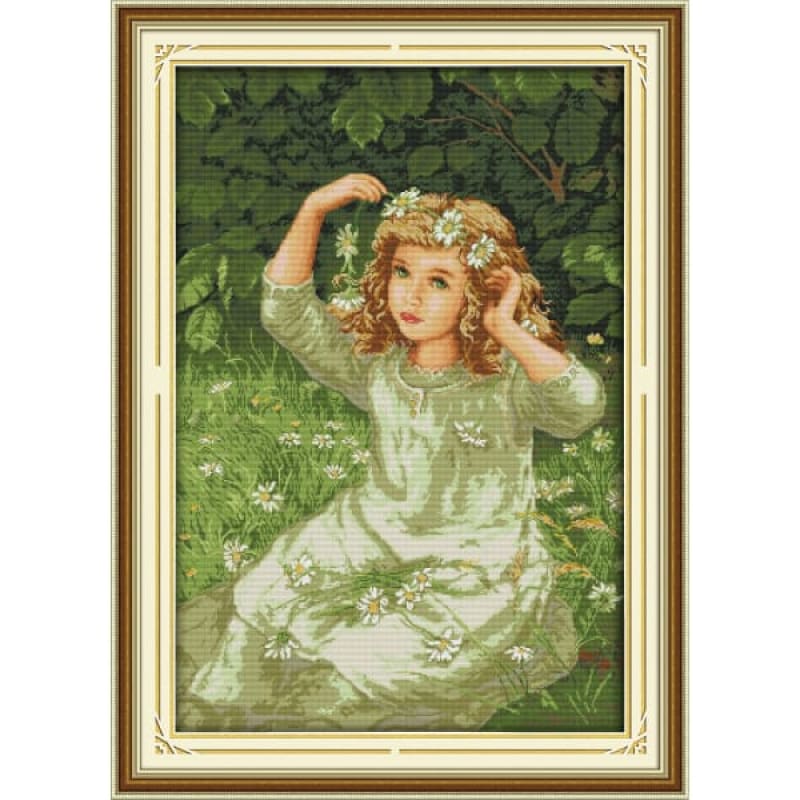 The girl with Garland