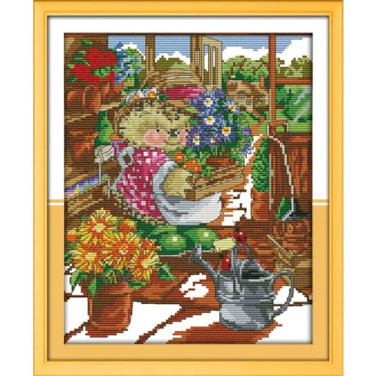 The little hedgehog’s flower shop