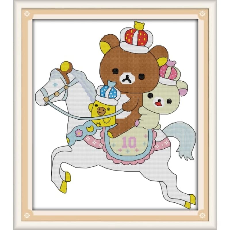 The riding bears – Needlework Kits - UK