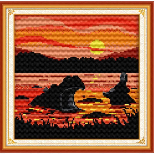 The sunset hippo