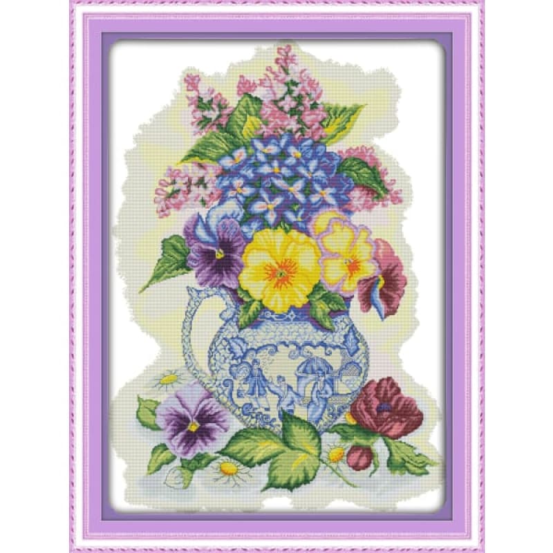 Three color vase