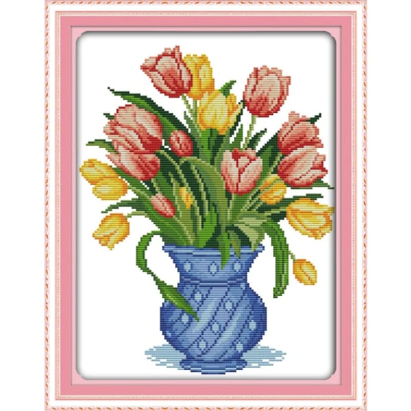 Tulip vase (2) – Needlework Kits - UK