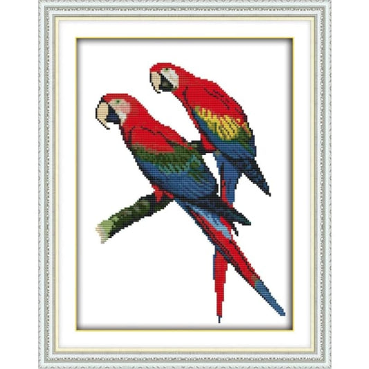 Two parrots