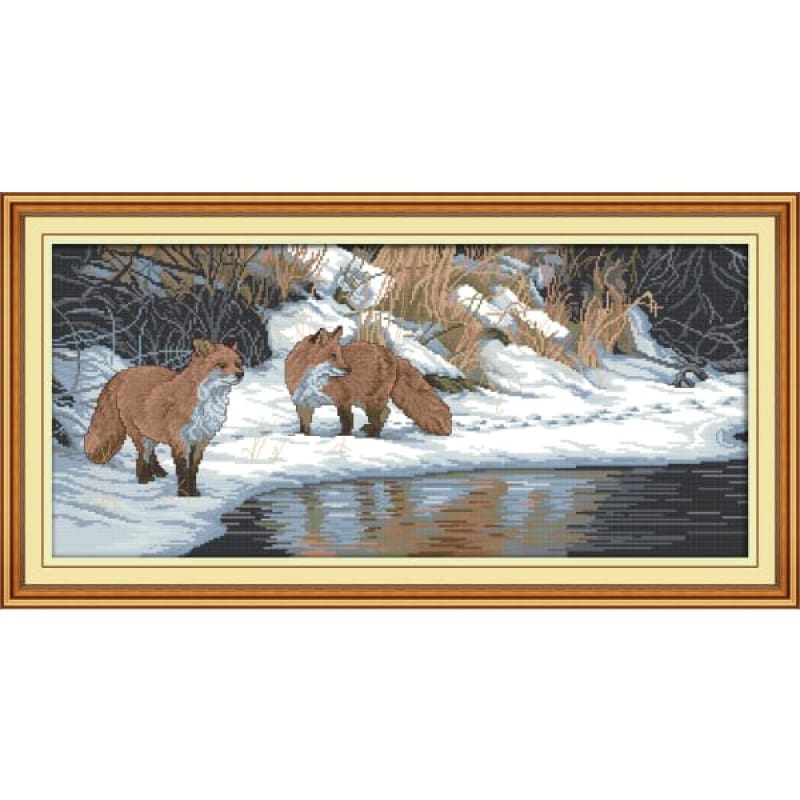 Winter fox – Needlework Kits - UK